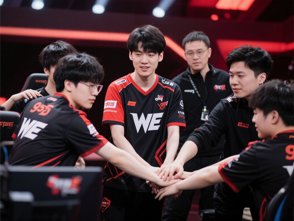 WE成功晋级登峰组,957激动发文力赞团队:我就知道你行! 电竞舞台上的团队协作力量
在电竞比赛里